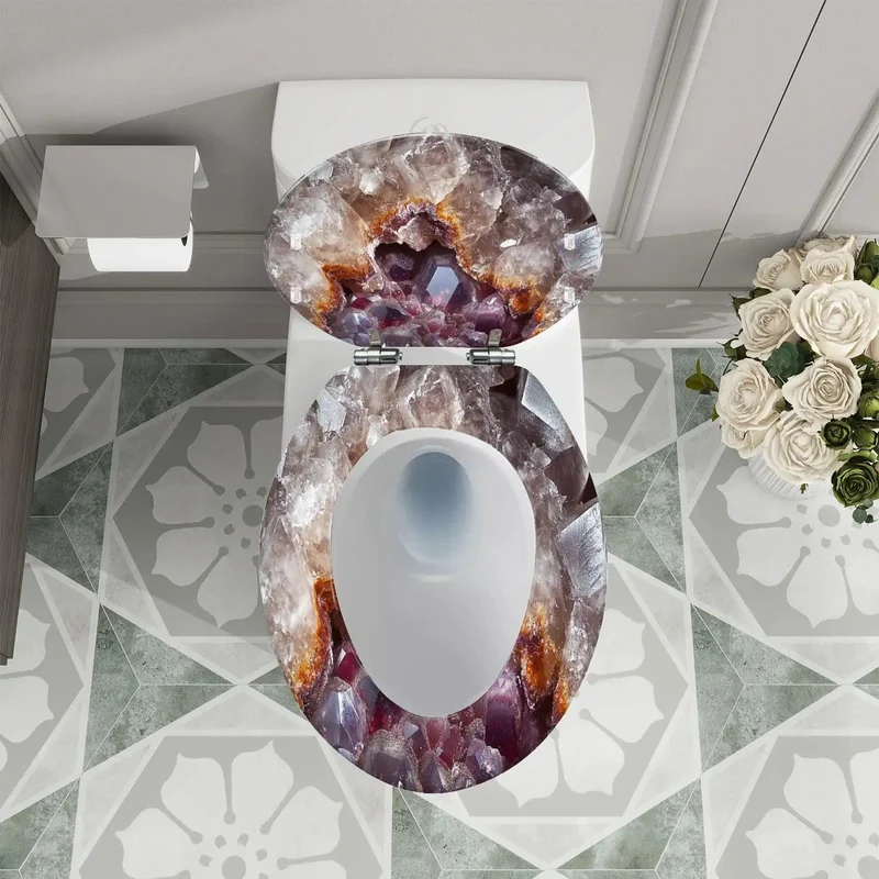 Slick Heavy Duty Elongated Soft Close Toilet Seat With Hassle Free Quick Swap Hinges And Universal Bathroom Fit Smooth Glide Shut Top Notch Polymer Build Includes All Mounting Hardware For Easy Install