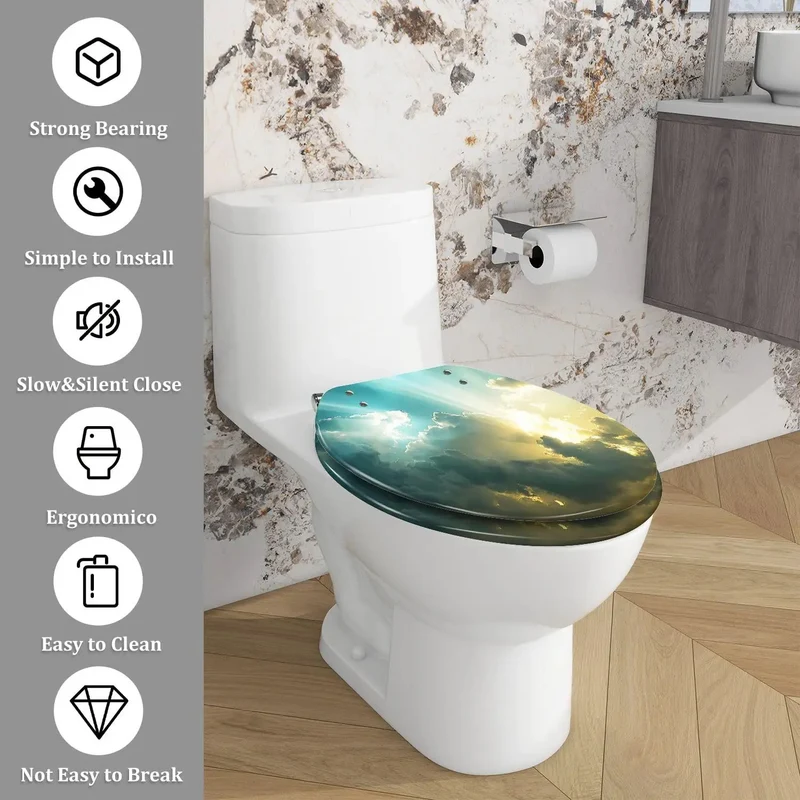 No Fuss Quick Release Elongated Toilet Seat Featuring Slick Adjustable Hinges For Skirted And Non Skirted American Standard Bathroom Fixtures Delivering A Hassle Free Smooth Install And Total Game Changing Home Upgrade