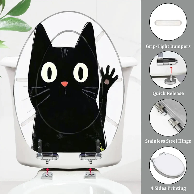 Top Shelf Elongated Resin Toilet Seat With Badass Durability And Hella Quick Adjustable Hinges For Super Fast Bathroom Makeovers On Every American Standard Model Today