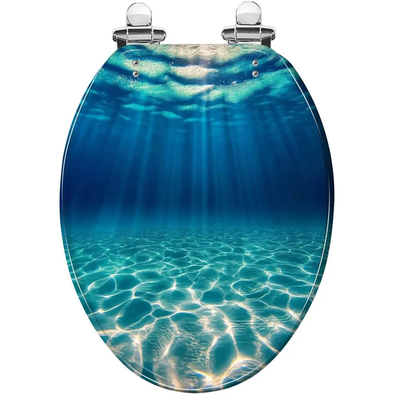 Heavy Duty Resin Elongated Toilet Seat For Home Bathrooms With Crack Proof Cover And Snug Fit Mounting Kits For Fast Install And Rock Solid Stability On Your Existing Fixture