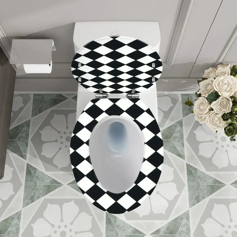 Heavy Duty Low Key Quiet Close Elongated Toilet Seat With Quick Adjust Mounting Brackets For Super Simple Bathroom Updates And Totally Silent Daily Operation