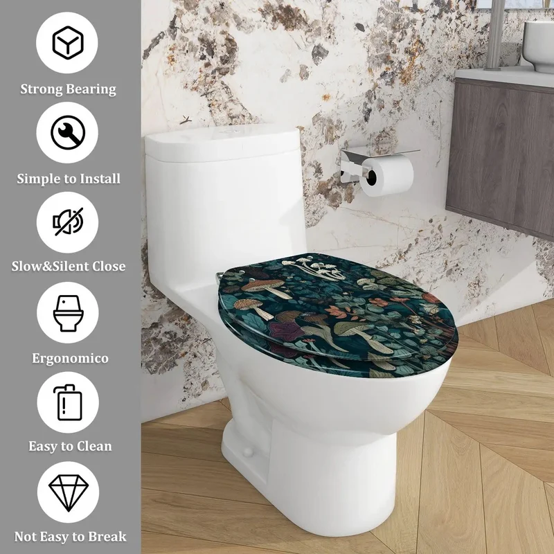 Tough As Nails Hella Durable Resin Construction For Smooth Ride Elongated Toilet Seat Dead Simple Quick Install Universal Fit Heavy Duty Professional Bathroom Replacement Upgrade