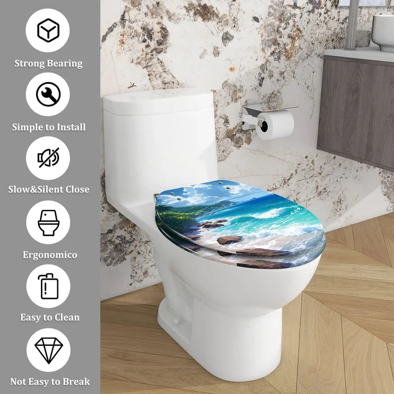 Top Tier Elongated Toilet Seat Featuring Ultra Quiet Soft Close Lids And Durable Quick Release Design For Hassle Free Maintenance Plus Universal Fit Compatible With Most Standard Home Toilets With Complete Install Kit Included