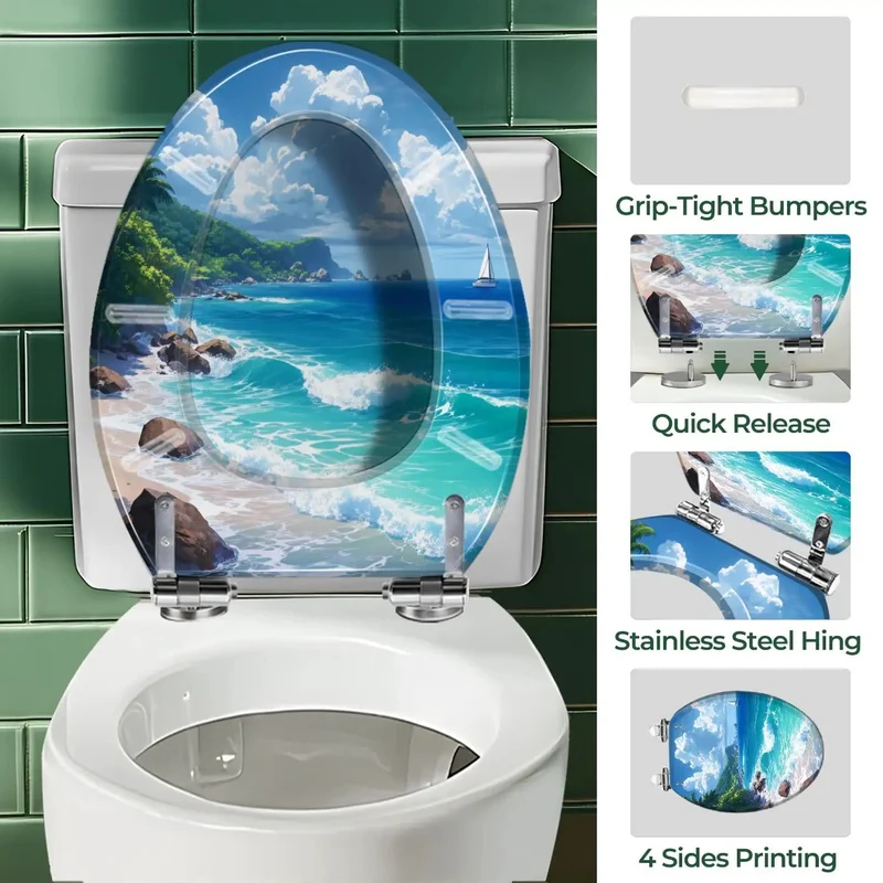 Top Tier Elongated Toilet Seat Featuring Ultra Quiet Soft Close Lids And Durable Quick Release Design For Hassle Free Maintenance Plus Universal Fit Compatible With Most Standard Home Toilets With Complete Install Kit Included