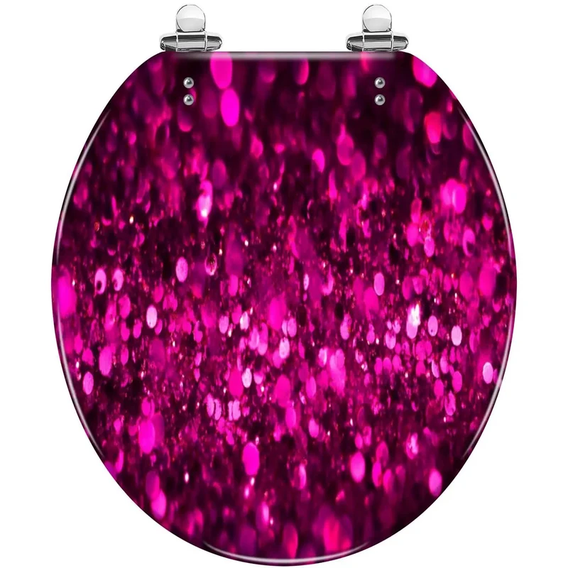 Heavy Duty Resin Round Toilet Seat With Easy Breezy Quick Attach Hinges For No Fuss Swap Out On Skirt Style Or Common US Toilets Solid As A Rock Durability Super Smooth Surface And Top Tier Quiet Close Design