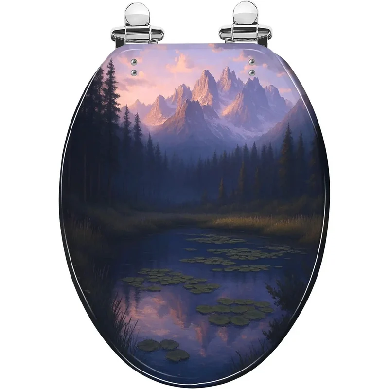 Premium Elongated Resin Toilet Seat For Bathroom With Smooth Gloss Finish And Adjustable Universal Hinges Offer A Hassle Free Install And Rock Solid Ride On Any American Standard Model