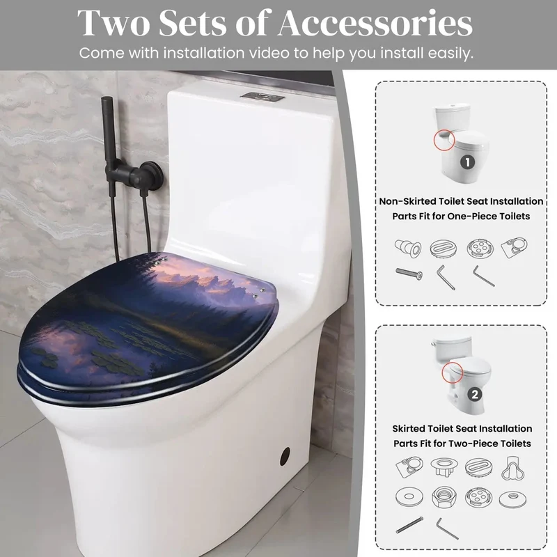 Premium Elongated Resin Toilet Seat For Bathroom With Smooth Gloss Finish And Adjustable Universal Hinges Offer A Hassle Free Install And Rock Solid Ride On Any American Standard Model