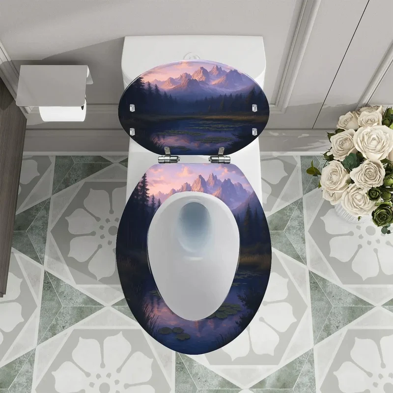 Premium Elongated Resin Toilet Seat For Bathroom With Smooth Gloss Finish And Adjustable Universal Hinges Offer A Hassle Free Install And Rock Solid Ride On Any American Standard Model