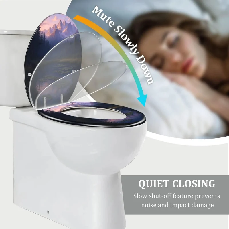 Premium Elongated Resin Toilet Seat For Bathroom With Smooth Gloss Finish And Adjustable Universal Hinges Offer A Hassle Free Install And Rock Solid Ride On Any American Standard Model