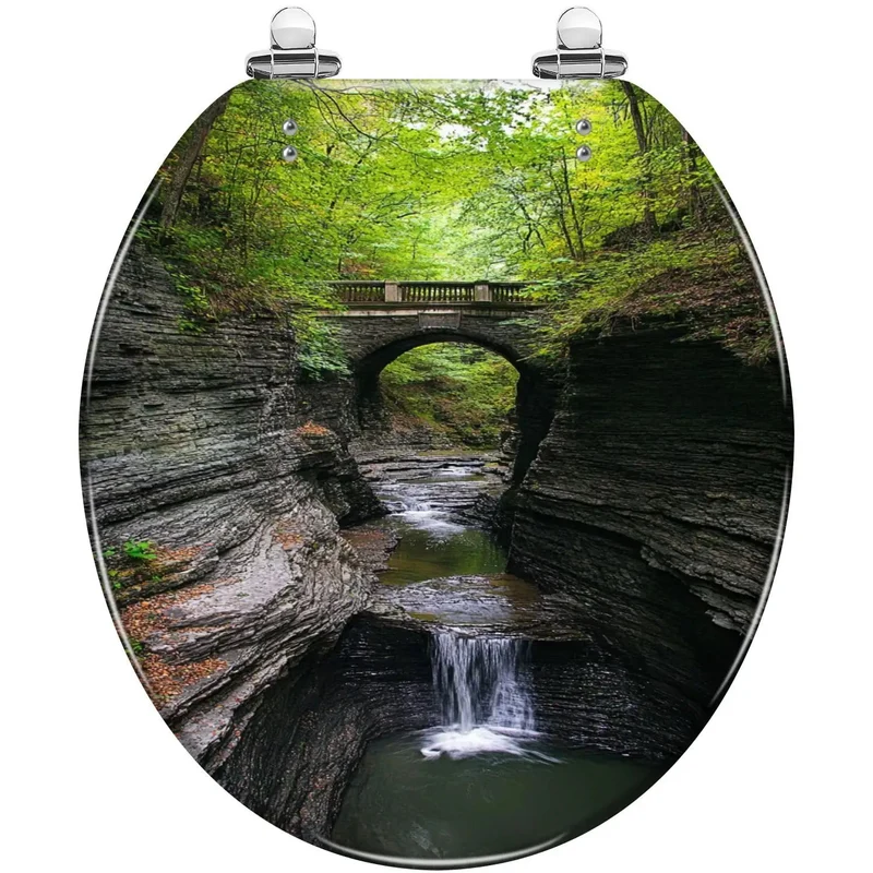 Chill Out Ready Round Resin Toilet Seat Featuring Slick Adjustable Hinges Universal Mount Hardware For Standard And Skirted Bowls 14.5 X 16.5 Inches Dead Easy Install Anywhere