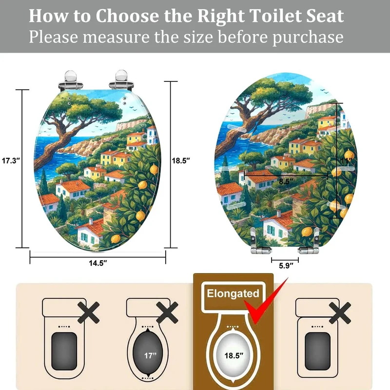 Tough As Nails Resin Elongated Toilet Seat For Bathrooms Featuring No Sweat Quick Install Hinges And Perfect Fit For American Standard Bowls Skirting Compatible Top Shelf Comfort