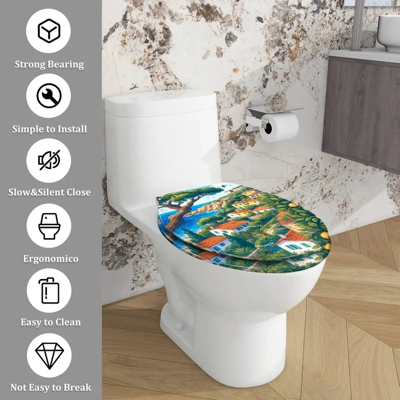 Tough As Nails Resin Elongated Toilet Seat For Bathrooms Featuring No Sweat Quick Install Hinges And Perfect Fit For American Standard Bowls Skirting Compatible Top Shelf Comfort