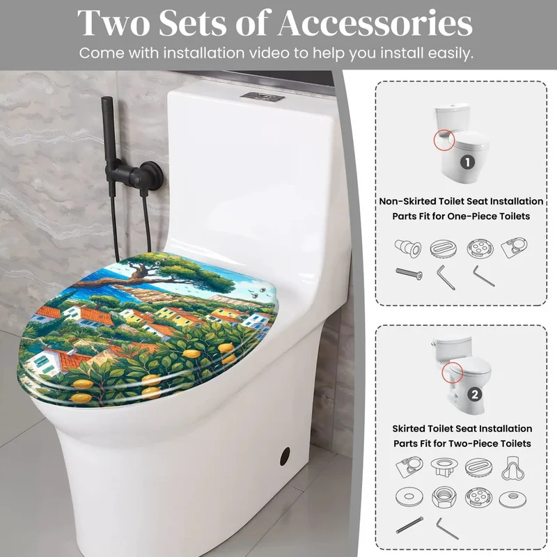 Tough As Nails Resin Elongated Toilet Seat For Bathrooms Featuring No Sweat Quick Install Hinges And Perfect Fit For American Standard Bowls Skirting Compatible Top Shelf Comfort