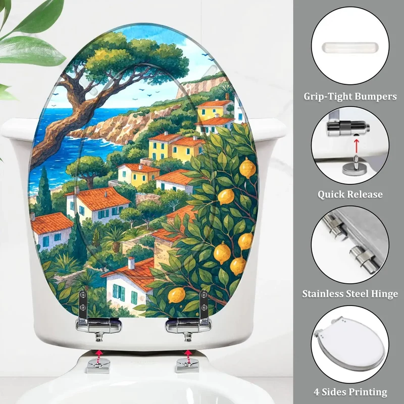 Tough As Nails Resin Elongated Toilet Seat For Bathrooms Featuring No Sweat Quick Install Hinges And Perfect Fit For American Standard Bowls Skirting Compatible Top Shelf Comfort