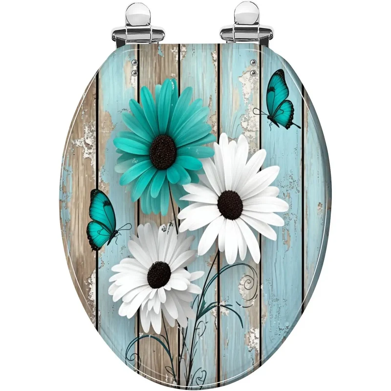 Elongated Toilet Seat With Smooth Soft Close Hinges For Farmhouse Bathrooms Heavy Duty Build Zero Fuss Install Works Just Fine On Most Long Models Chill Quiet Vibes Never Slams Hard Ever Again