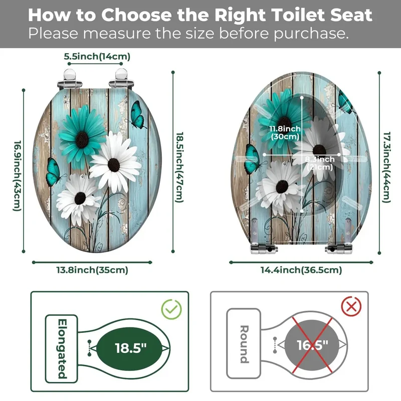 Elongated Toilet Seat With Smooth Soft Close Hinges For Farmhouse Bathrooms Heavy Duty Build Zero Fuss Install Works Just Fine On Most Long Models Chill Quiet Vibes Never Slams Hard Ever Again