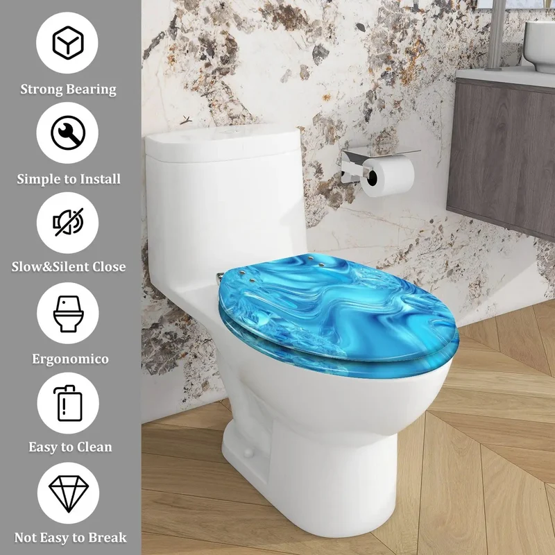 Buttery Smooth Elongated Toilet Seat With Soft Close Design And Zero Drama Universal Mounting Kit For Any Standard Bathroom Setup That Delivers Top Shelf Durability Plus Straight Up Daily Comfort