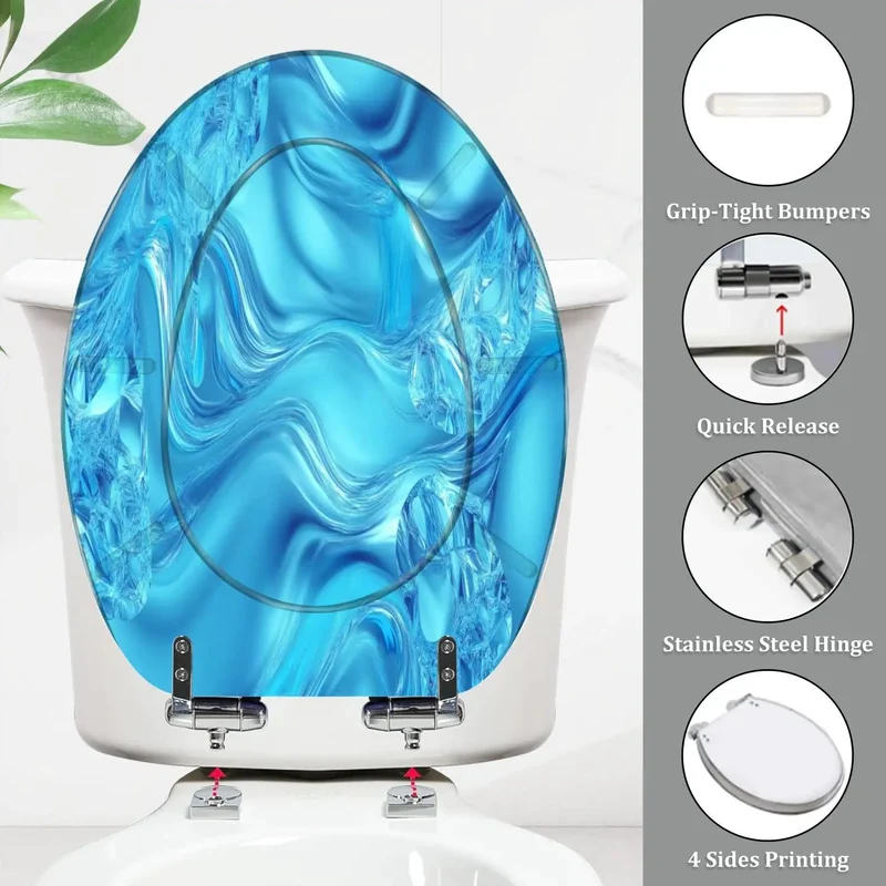 Buttery Smooth Elongated Toilet Seat With Soft Close Design And Zero Drama Universal Mounting Kit For Any Standard Bathroom Setup That Delivers Top Shelf Durability Plus Straight Up Daily Comfort