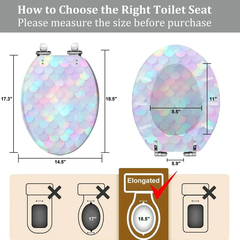 Eelongated Resin Toilet Seat For Bathroom Level Up Your Restroom Game With Ultra Smooth Comfort And Rock Durability Features Adjustable Top Mount Hinges Compatible With Skirter And Non Skirter Models Comes With Hardware For Quick Plug And Play Install