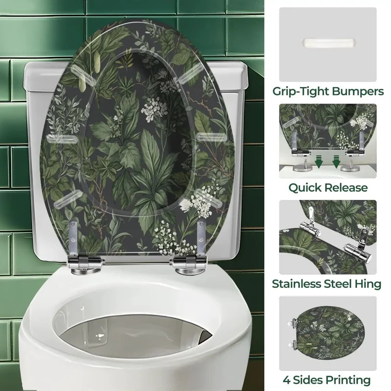 Rock Solid Elongated Resin Toilet Seat With Universal Fit For Standard Length Bathrooms Quick Release Hinge No Sweat Install Heavy Duty Bathroom Replacement With Included Hardware