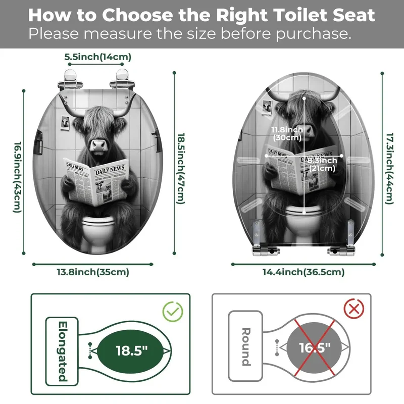 Premium Heavy Duty Resin Toilet Seat For Bathroom Durable Comfort With An Easy Peasy Setup And Snug Universal Fit For Most Standard Models No Sweat Installation Included