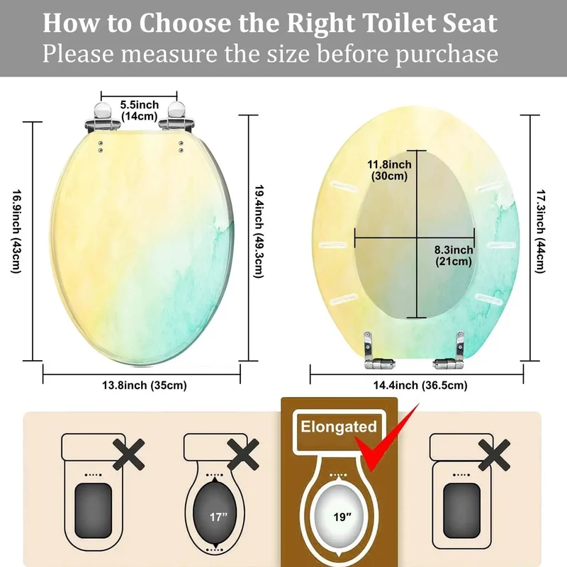 Super Smooth Elongated Toilet Seat Quiet Close Soft Fall Lid Heavy Duty Bathroom Fixture Hassle Free Install With Adjustable Hinges Fit Most American Standard Toilets No Squeak Operation Sleek Finish For Ultimate Comfort
