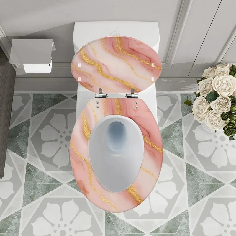 Built Tough Elongated Toilet Seat With Silent Soft Close Mechanism No Sweat Adjustable Mounting Hardware And Universal Replacement Braces Fits Most Standard American Bathrooms Flawlessly