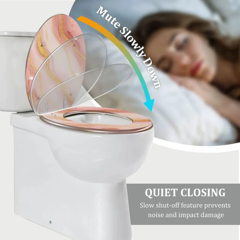 Built Tough Elongated Toilet Seat With Silent Soft Close Mechanism No Sweat Adjustable Mounting Hardware And Universal Replacement Braces Fits Most Standard American Bathrooms Flawlessly