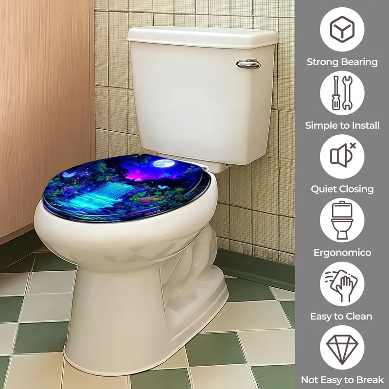 Round Resin Toilet Seat Delivering A Slick Finish And Adjustable Universal Fit For Smooth Bathroom Swaps With Hella Solid Build Quality And Pure No Sweat Mounting Setup Included