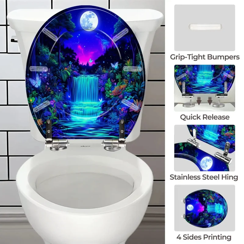 Round Resin Toilet Seat Delivering A Slick Finish And Adjustable Universal Fit For Smooth Bathroom Swaps With Hella Solid Build Quality And Pure No Sweat Mounting Setup Included