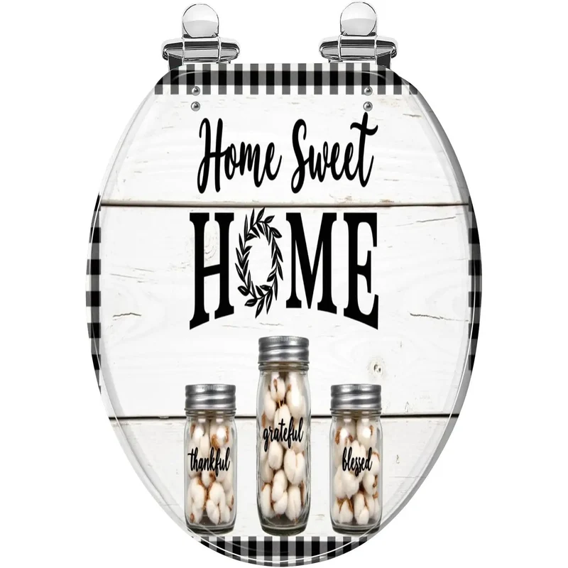 Durable Resin Construction Slays Daily Wear While Upgrading Your Farmhouse Bathroom With Universal Fit Design For An Elongated Toilet Seat And A Slick Tool Free Install Kit Ready Right Out The Box