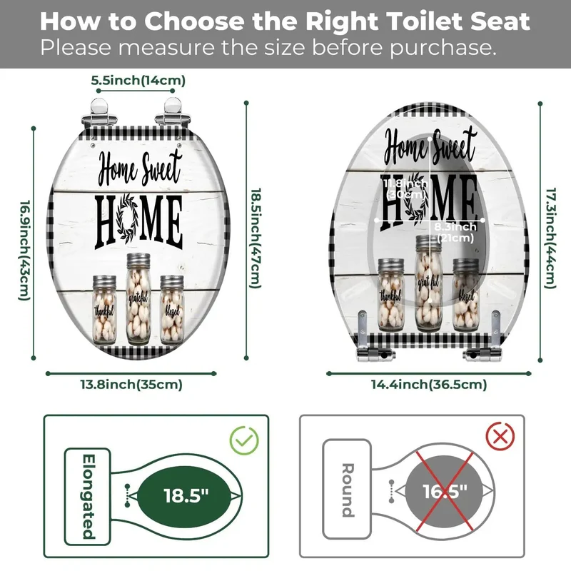 Durable Resin Construction Slays Daily Wear While Upgrading Your Farmhouse Bathroom With Universal Fit Design For An Elongated Toilet Seat And A Slick Tool Free Install Kit Ready Right Out The Box