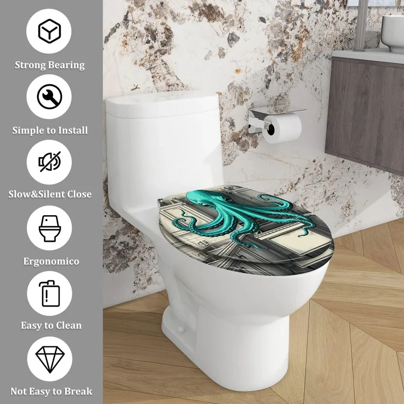Elongated Toilet Seat Quick Release Resin Finish Swank Bathroom Essential Universal Mounting Hardware Fits Most Models Super Duper Easy Update Hella Durable Construction For Ultimate Comfort And Style