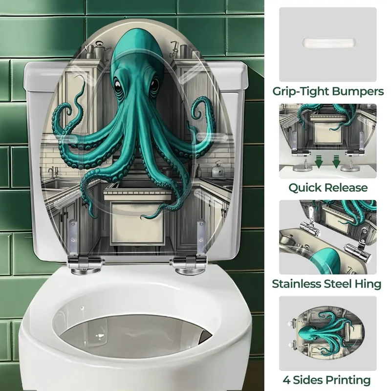 Elongated Toilet Seat Quick Release Resin Finish Swank Bathroom Essential Universal Mounting Hardware Fits Most Models Super Duper Easy Update Hella Durable Construction For Ultimate Comfort And Style