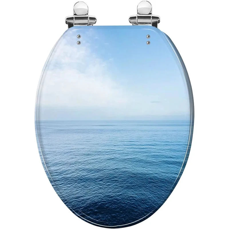 Premium Elongated Resin Toilet Seat With Smooth Adjustable Hinges For An Easy Bath Upgrade That Hits Different Fitting Most Standard Us Models And Skirtless Designs Effortlessly Boosting Your Restroom Game Forever