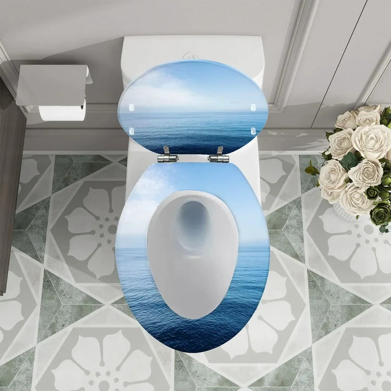 Premium Elongated Resin Toilet Seat With Smooth Adjustable Hinges For An Easy Bath Upgrade That Hits Different Fitting Most Standard Us Models And Skirtless Designs Effortlessly Boosting Your Restroom Game Forever