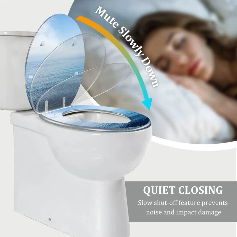 Premium Elongated Resin Toilet Seat With Smooth Adjustable Hinges For An Easy Bath Upgrade That Hits Different Fitting Most Standard Us Models And Skirtless Designs Effortlessly Boosting Your Restroom Game Forever
