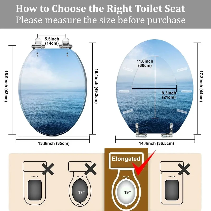 Premium Elongated Resin Toilet Seat With Smooth Adjustable Hinges For An Easy Bath Upgrade That Hits Different Fitting Most Standard Us Models And Skirtless Designs Effortlessly Boosting Your Restroom Game Forever