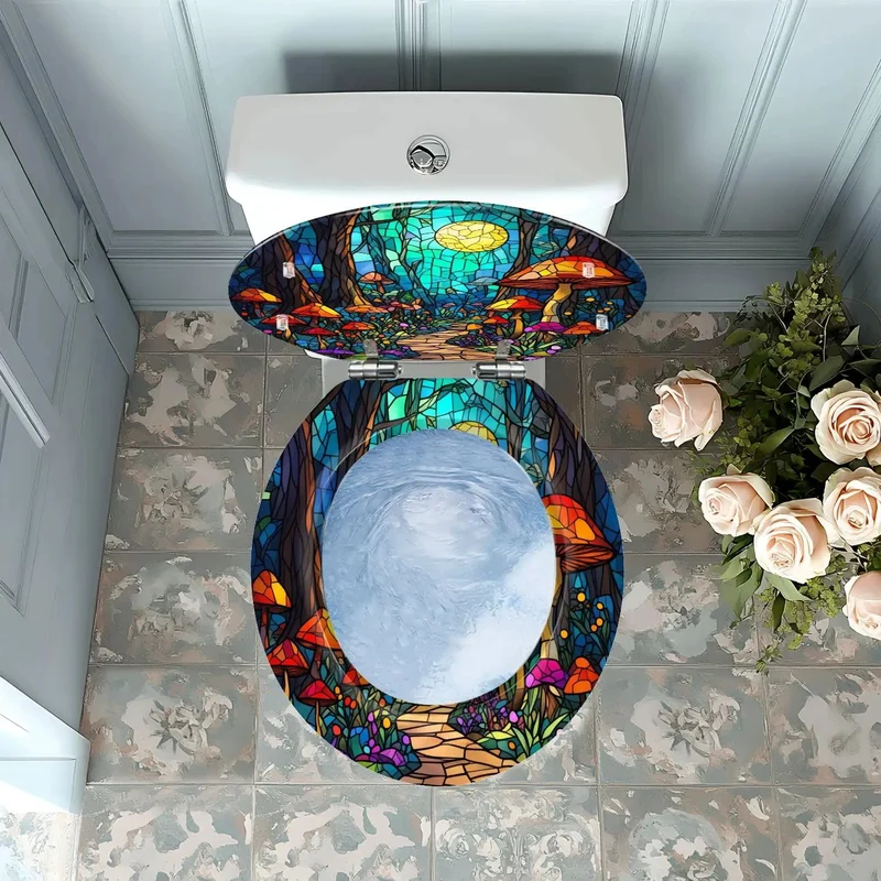 Slick Round Resin Toilet Seat For Bathroom Featuring Heavy Duty Build And No Sweat Universal Mounting Kit For A Straight Up Solid Everyday Upgrade