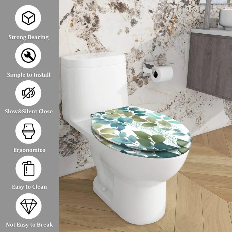 Fits Like A Glove Elongated Resin Toilet Seat For Bathroom Replacement Matches Most Standard Bowls With All Necessary Hardware For A Quick Hassle Free Swap Upgrading Your Restroom