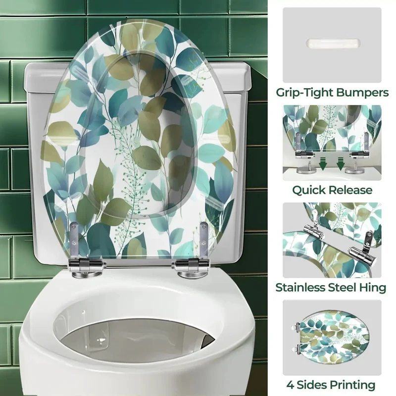 Fits Like A Glove Elongated Resin Toilet Seat For Bathroom Replacement Matches Most Standard Bowls With All Necessary Hardware For A Quick Hassle Free Swap Upgrading Your Restroom