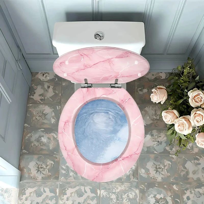 Adjustable Round Resin Toilet Seat Slides On With No Sweat For Most Standard Bathrooms Quick Install Kit Included Smooth Comfort Design A Total Game Changer For Your Home Refresh
