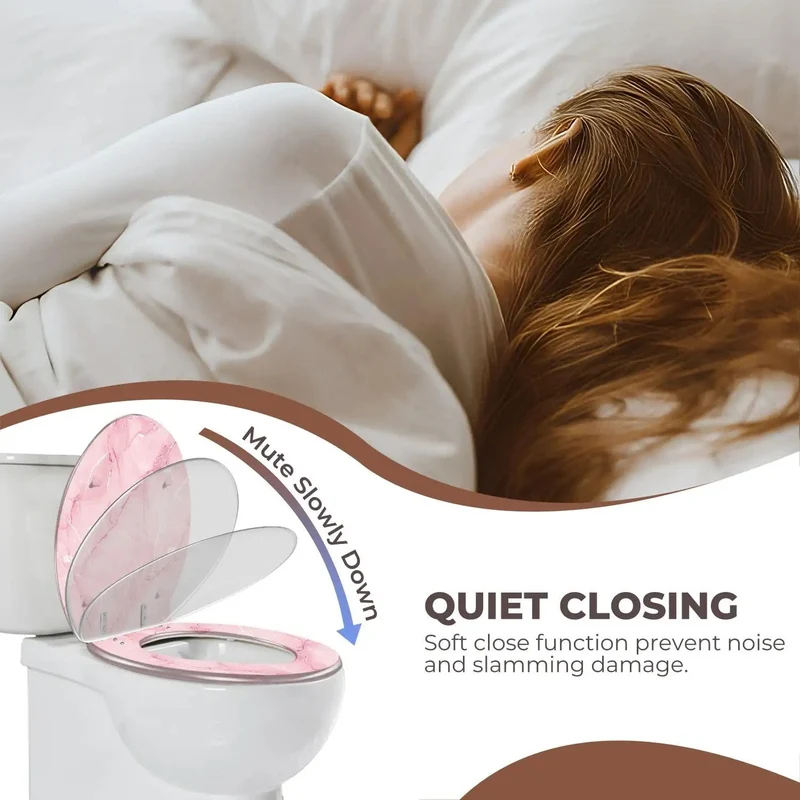 Adjustable Round Resin Toilet Seat Slides On With No Sweat For Most Standard Bathrooms Quick Install Kit Included Smooth Comfort Design A Total Game Changer For Your Home Refresh