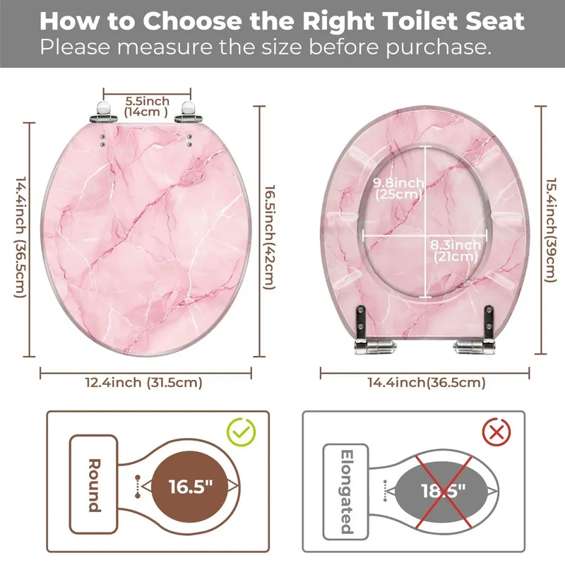 Adjustable Round Resin Toilet Seat Slides On With No Sweat For Most Standard Bathrooms Quick Install Kit Included Smooth Comfort Design A Total Game Changer For Your Home Refresh