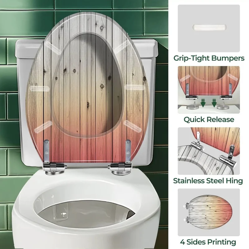 Top Tier Elongated Toilet Seat With Quiet Close Lid Universal Fit For Standard Home Toilets Built Tough With Corrosion Resistant Hinges Quick Snap Setup And Crisp Finish For A Slick Bathroom Remodel