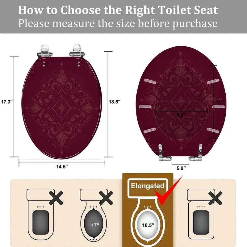 Premium Elongated Resin Toilet Seat Featuring Adjustable Hinges And Hardware For Skirted Or Standard Models Easy Peasy Install Setup That Fits Like A Glove In Any Home Bathroom