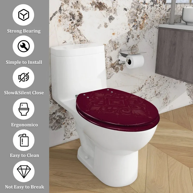 Premium Elongated Resin Toilet Seat Featuring Adjustable Hinges And Hardware For Skirted Or Standard Models Easy Peasy Install Setup That Fits Like A Glove In Any Home Bathroom