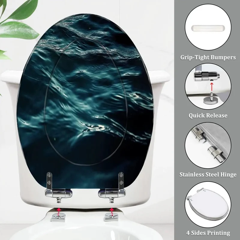 No Drama Elongated Toilet Seat Crafted From Durable Resin For Modern Bathrooms Features Adjustable Hinges That Snap On Flawlessly To Fit All American Standard Designs Zero Hassle Upgraded