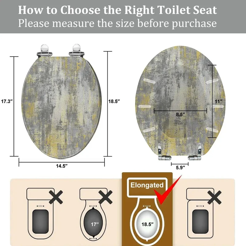 Heavy Duty Resin Toilet Seat For Standard American Elongated Toilets With Quick Release Hinges That Drop Right In Straight Up No Fuss For Reliable Everyday Performance