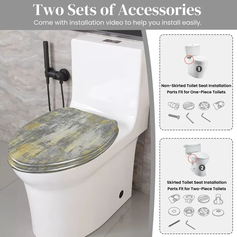 Heavy Duty Resin Toilet Seat For Standard American Elongated Toilets With Quick Release Hinges That Drop Right In Straight Up No Fuss For Reliable Everyday Performance